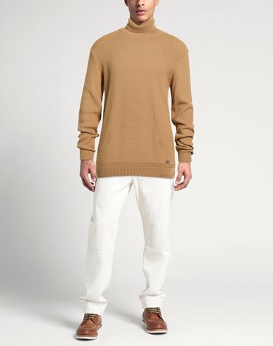 Bl.11 Block Eleven Man Turtleneck Beige Size XXL Acrylic