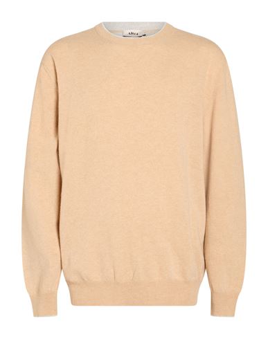 Man Sweater Sand Size M Virgin Wool