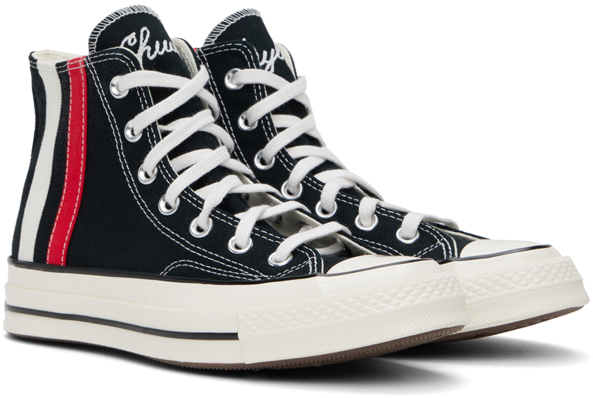 Black Chuck 70 Archival Stripes High Top Sneakers