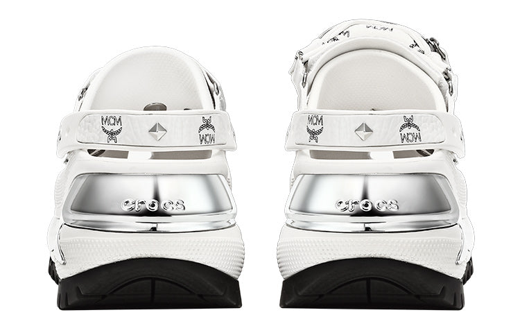 X MCM Mega Crush Clogs 'White Silver'
