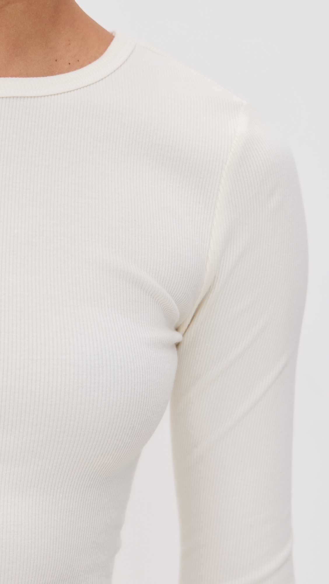 Eterne Long Sleeve Crew Neck Maxi Dress Cream