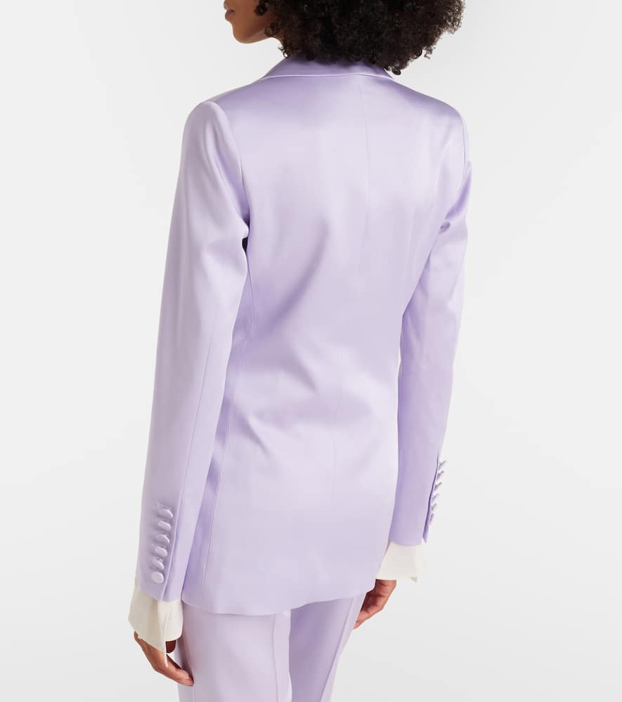 Crêpe satin blazer