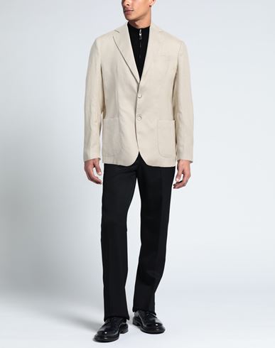 Man Blazer Ivory Size 36 Linen