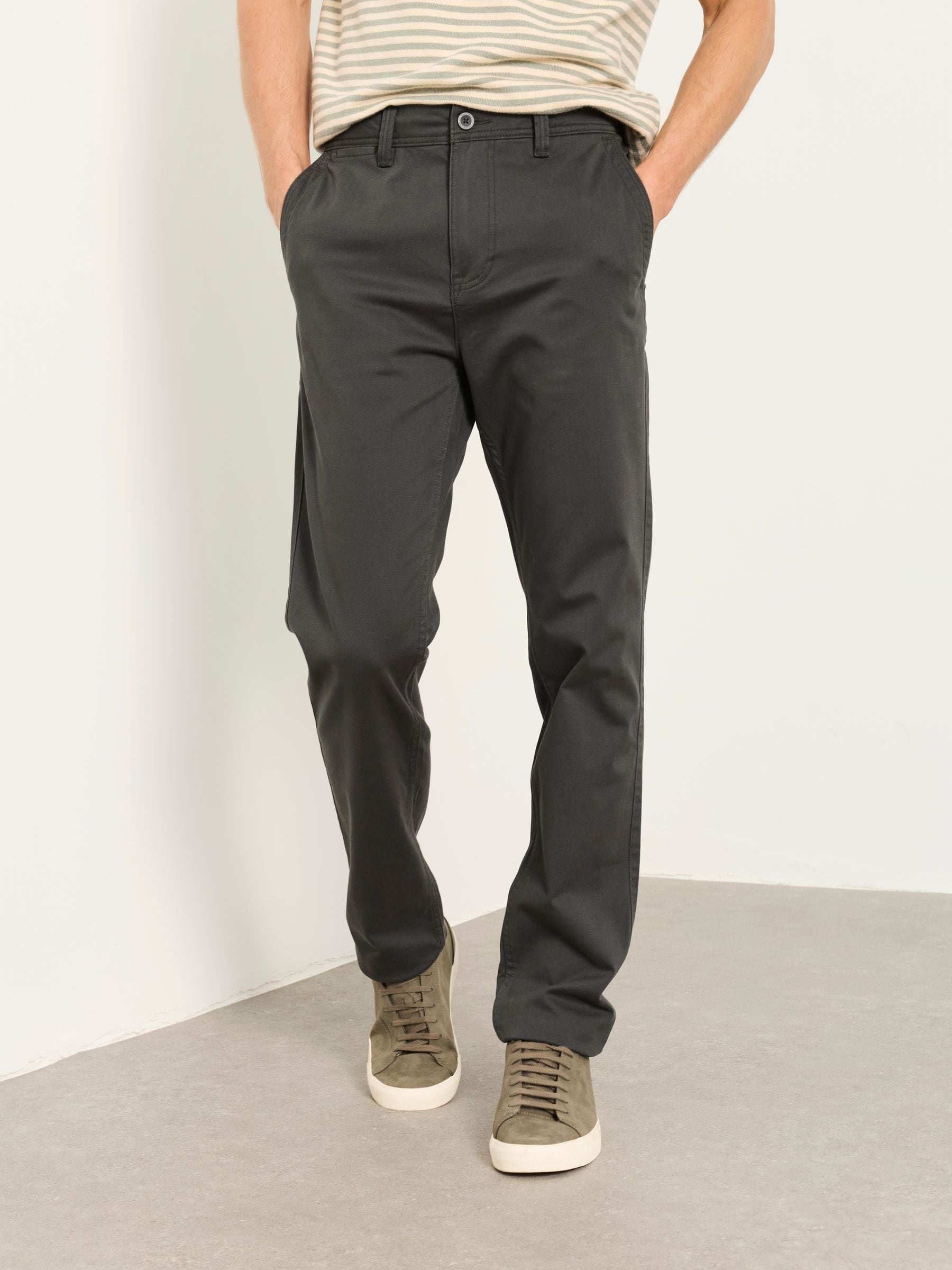 FatFace Carbis Grey Straight Fit Chinos