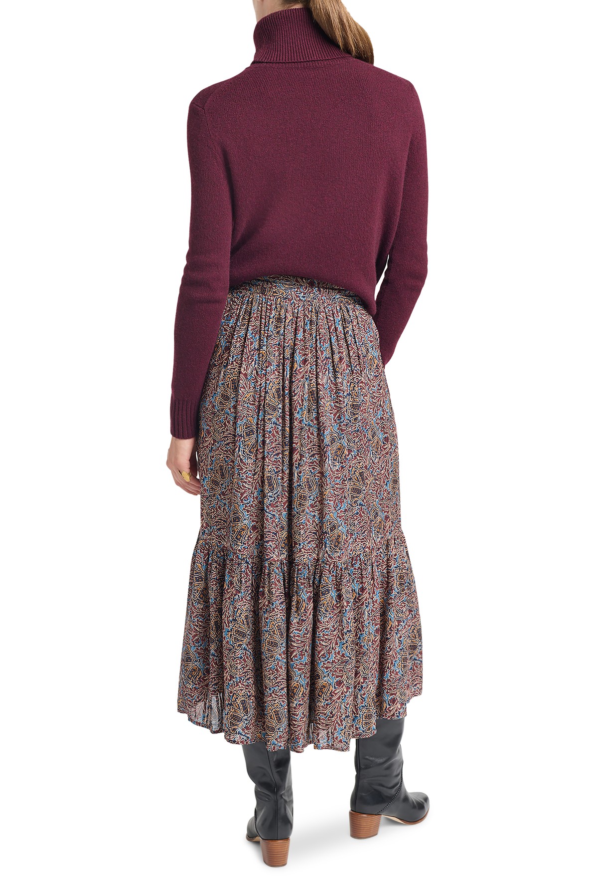 Soledad ruffled skirt