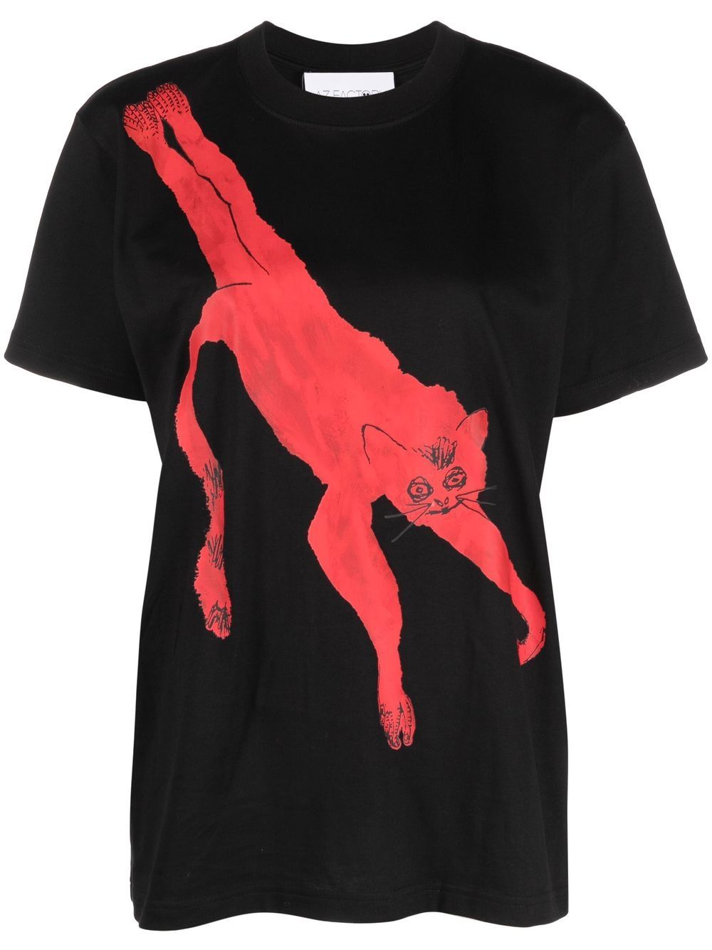 Meerkat print T-shirt - Black