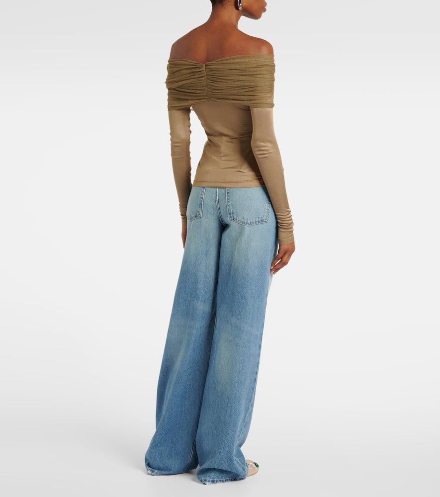 Sonora Veiled ruched top