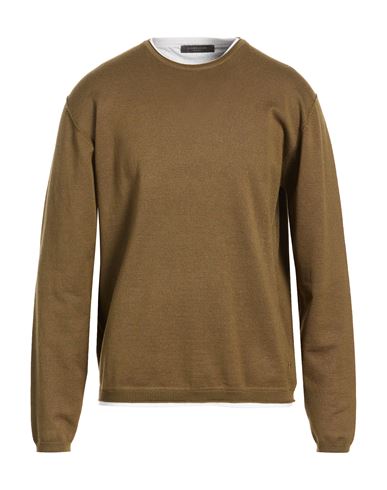 Man Sweater Military green Size XXL Viscose, Nylon