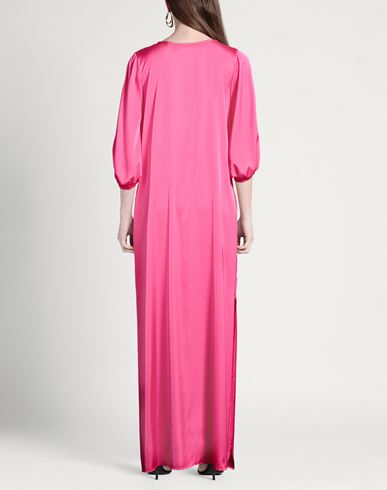 Woman Maxi dress Fuchsia Size 8 Polyester, Elastane