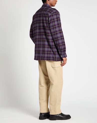 Man Shirt Purple Size 15 ¾ Cotton, Wool