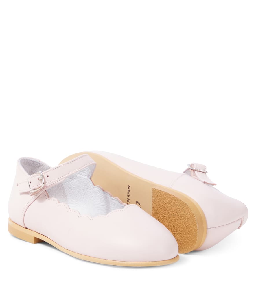 Leather Mary Jane flats