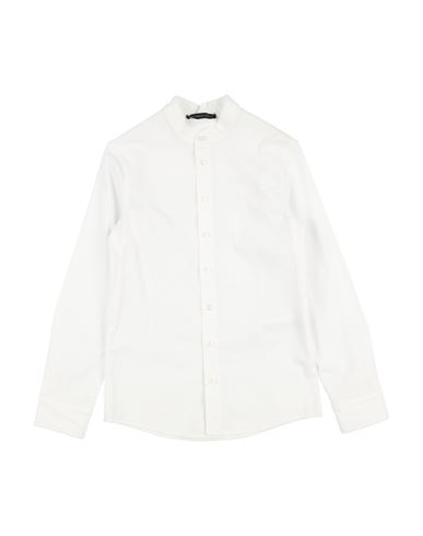 Gaudì Kid Boy Shirt White Size 10 Cotton, Elastane