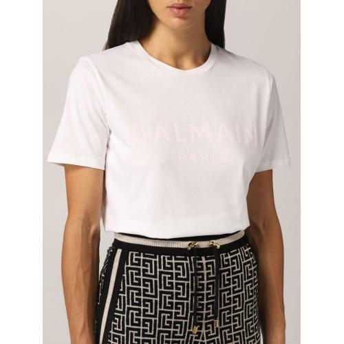 Flocked logo T-shirt - White