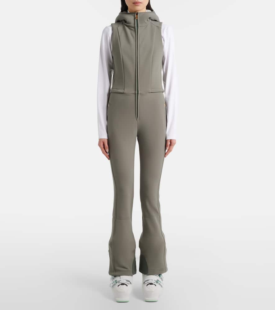 Cropped down ski jacket