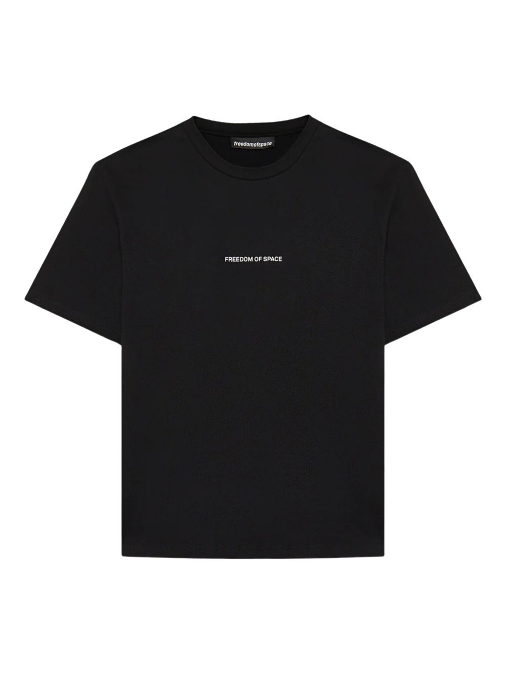 FREEDOM OF SPACE cotton T-shirt - Black