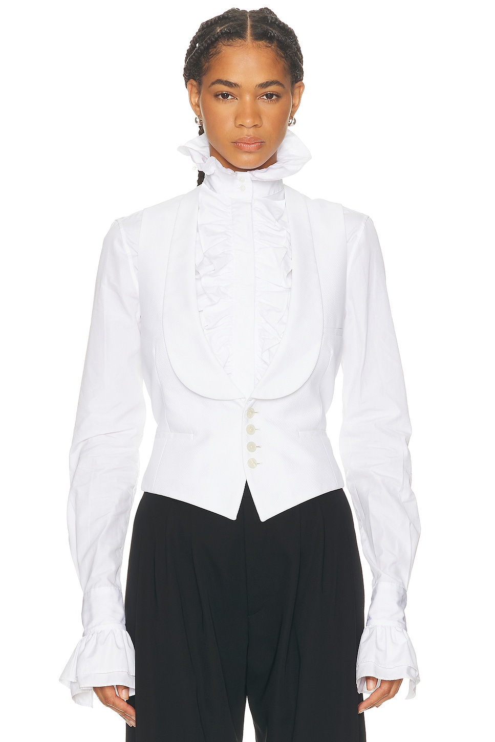 Ralph Lauren Collection Zeke Vest in White - White. 6 also