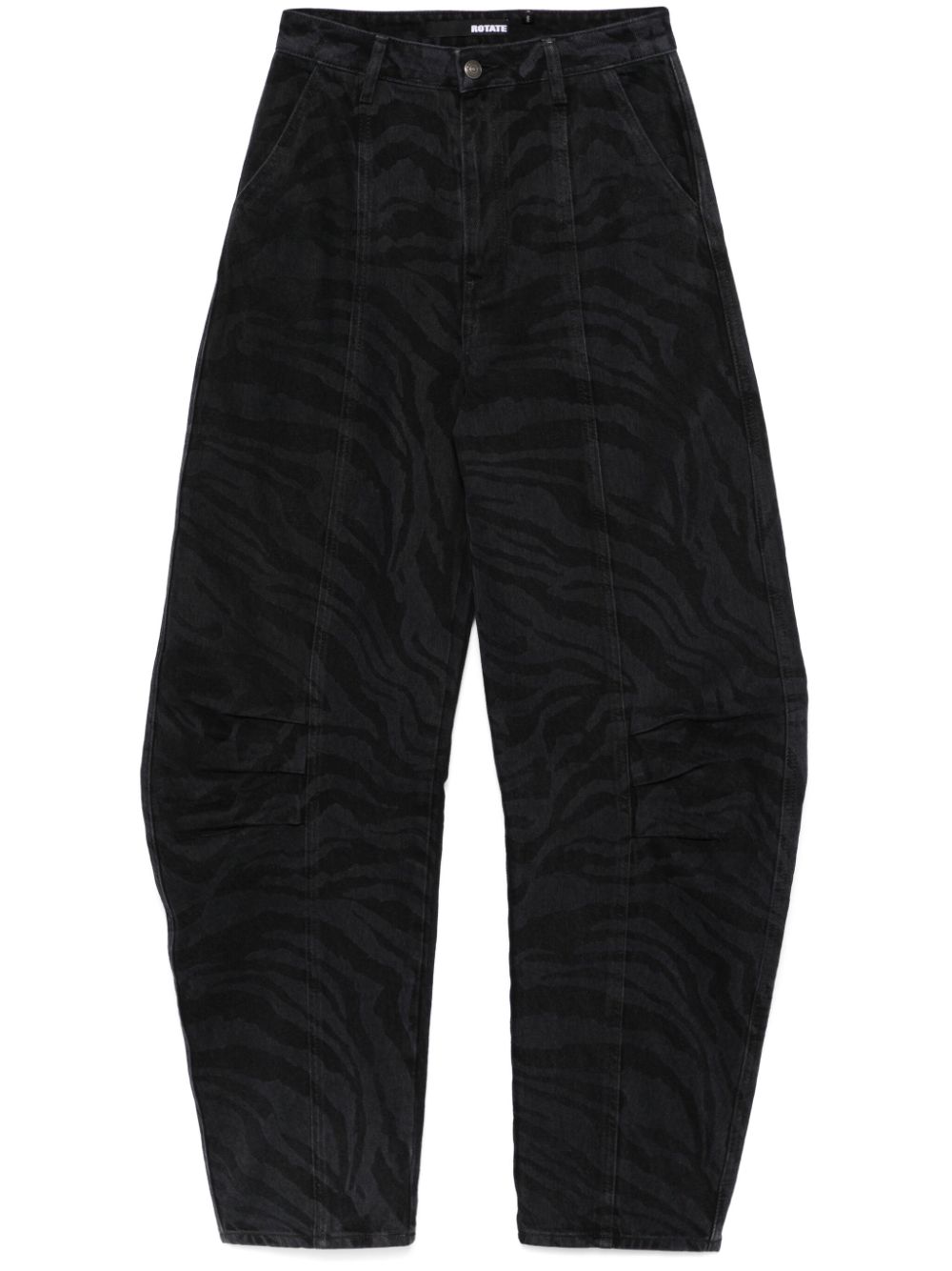 Zebra twill trousers - Black