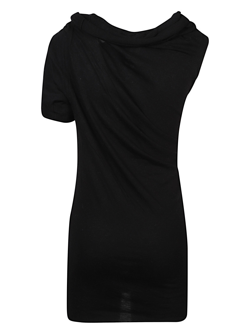 Black Gathered Top