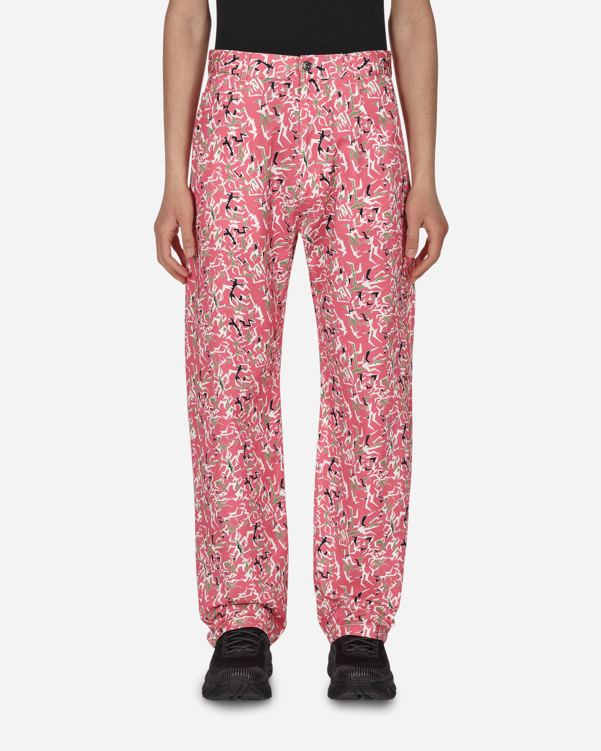 Workwear Floral Pants Pink