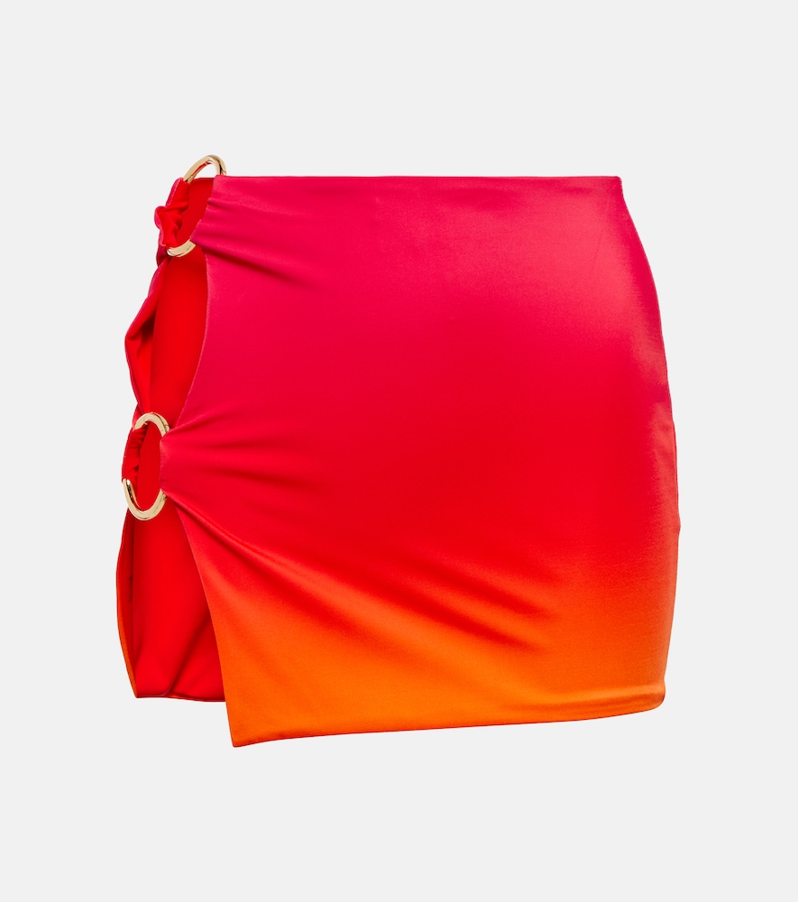 Double Ring printed miniskirt