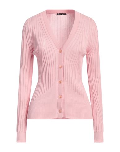 Woman Cardigan Pink Size L Cotton