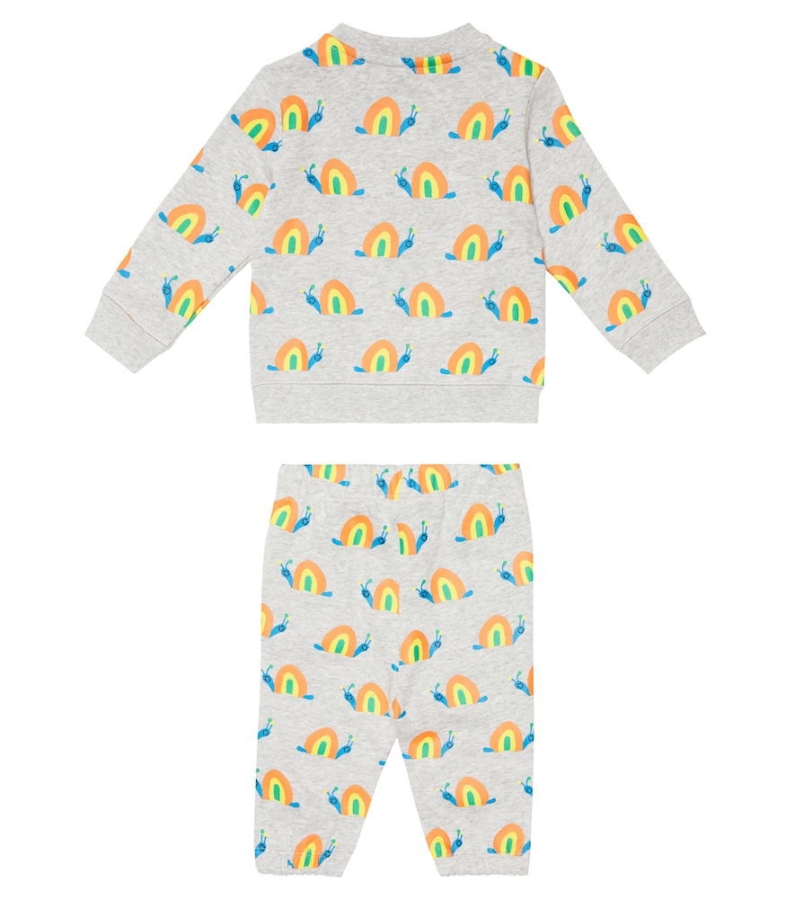 Baby cotton sweatshirt and sweatpants set