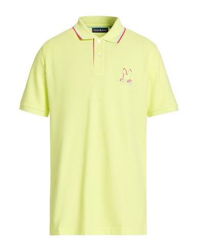 Man Polo shirt Lime green Size 42 Pima Cotton