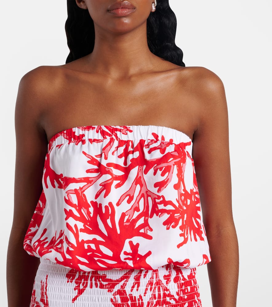 Melissa Odabash Naomi printed strapless jumpsuit