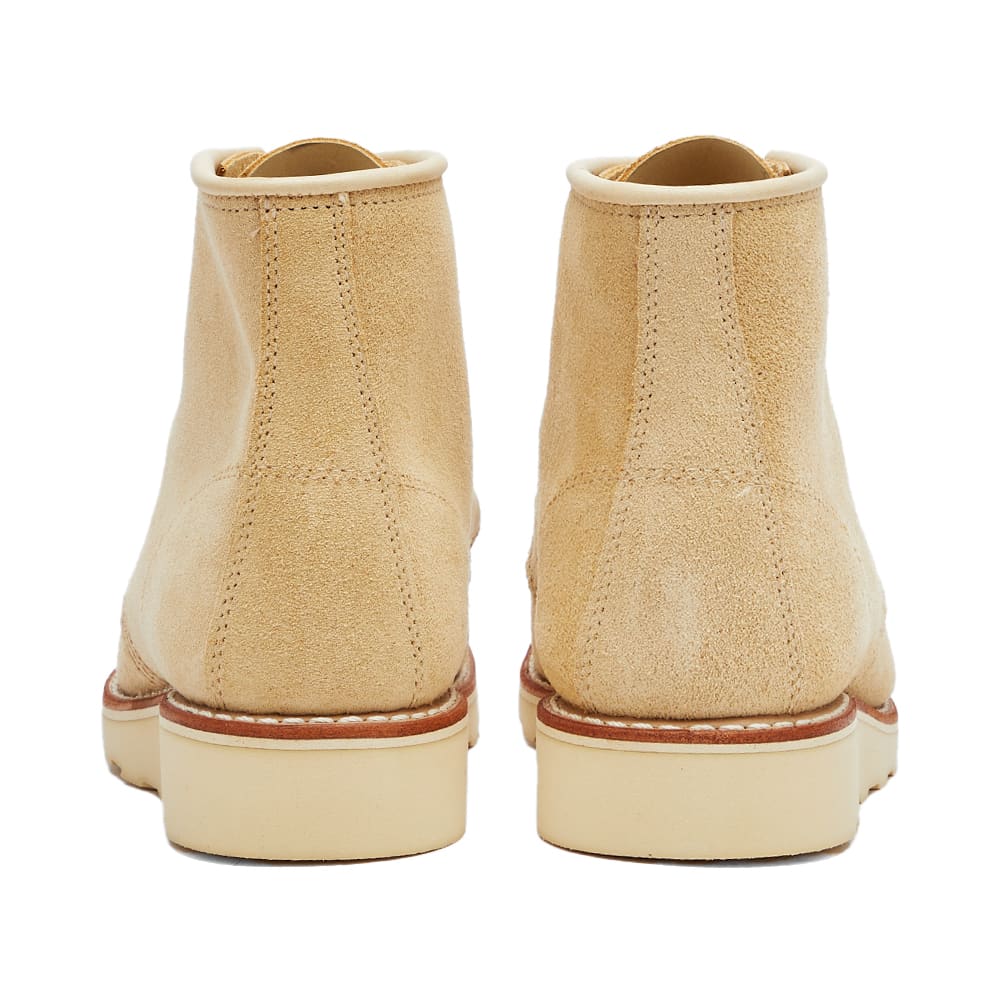 Women's 6" Classic Moc Boot in Cream Abiline, Size UK 3 