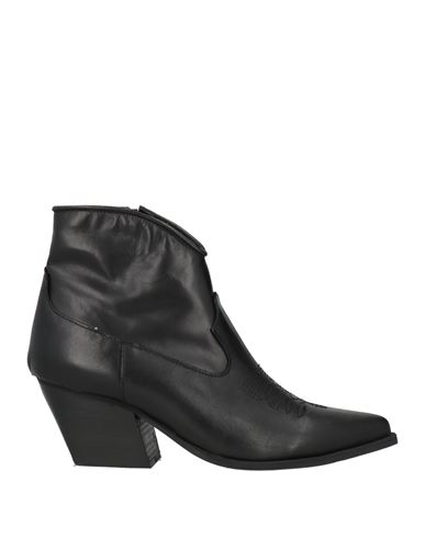 Woman Ankle boots Black Size 7 Leather