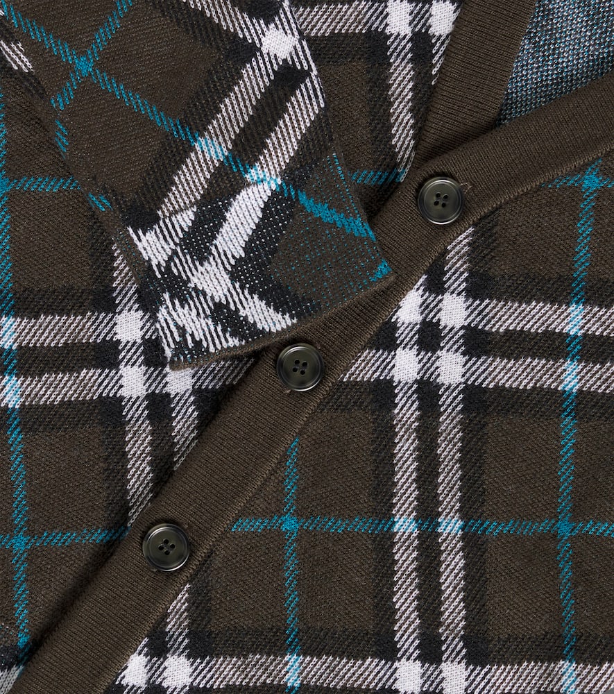 Burberry Kids Burberry Check wool-blend fleece jacket