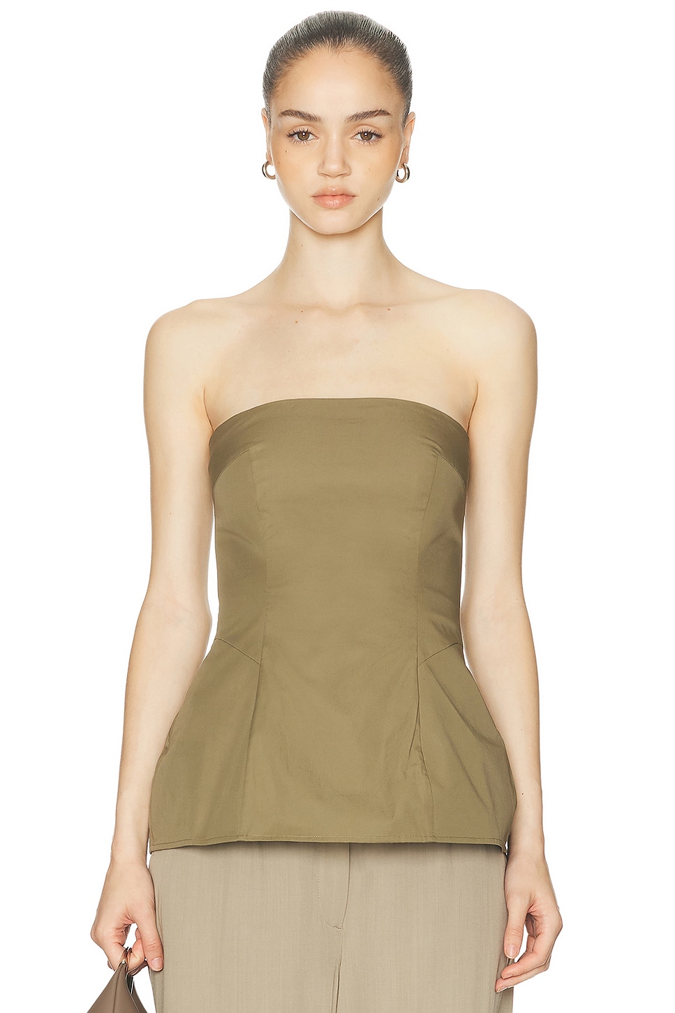 EAVES Nadia Top in Ivory - White. L also in M, S, XL