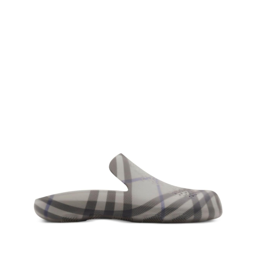 Checked-Lining Stingray Rubber Clogs