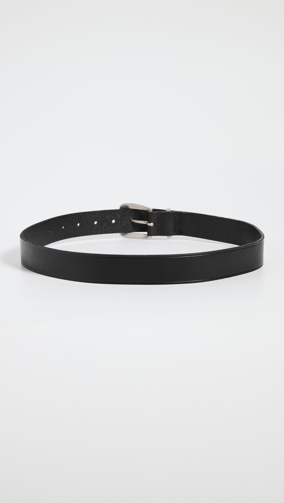 Leather Western Belt True Black