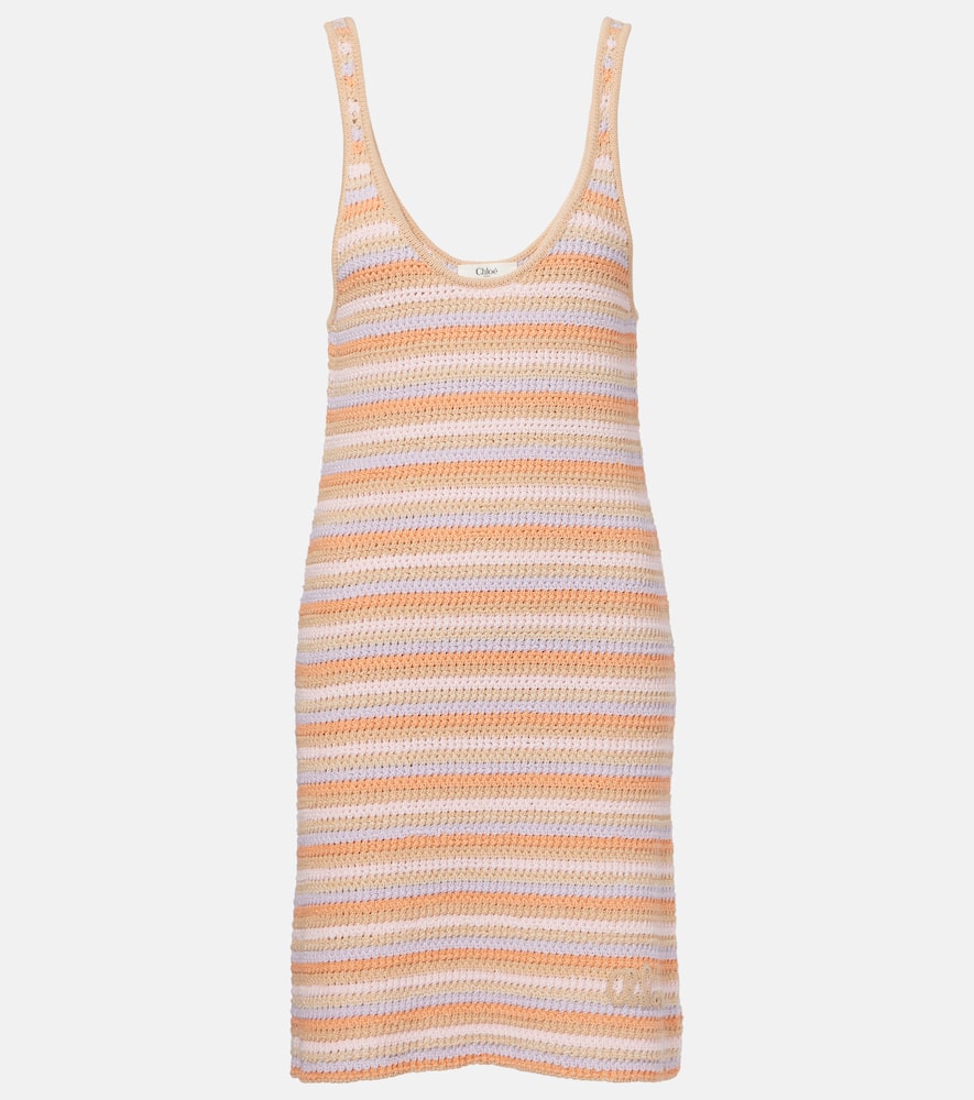Chloé Knitted cotton minidress