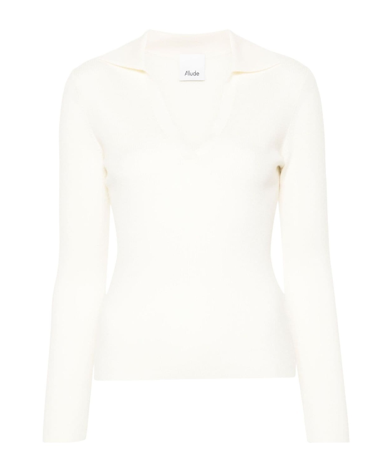 Fine-ribbed knitted top