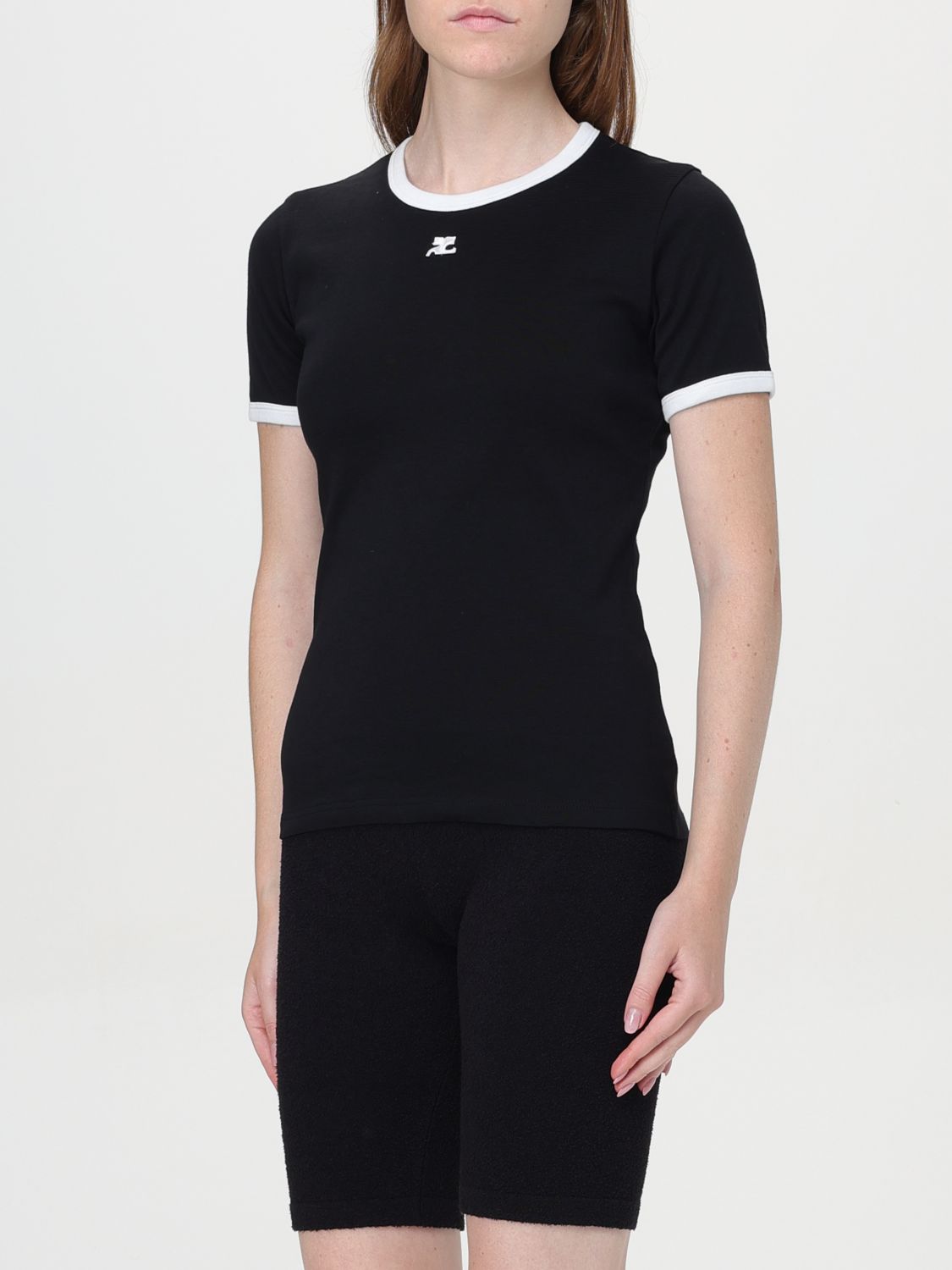 T-Shirt COURRÈGES Woman color Black