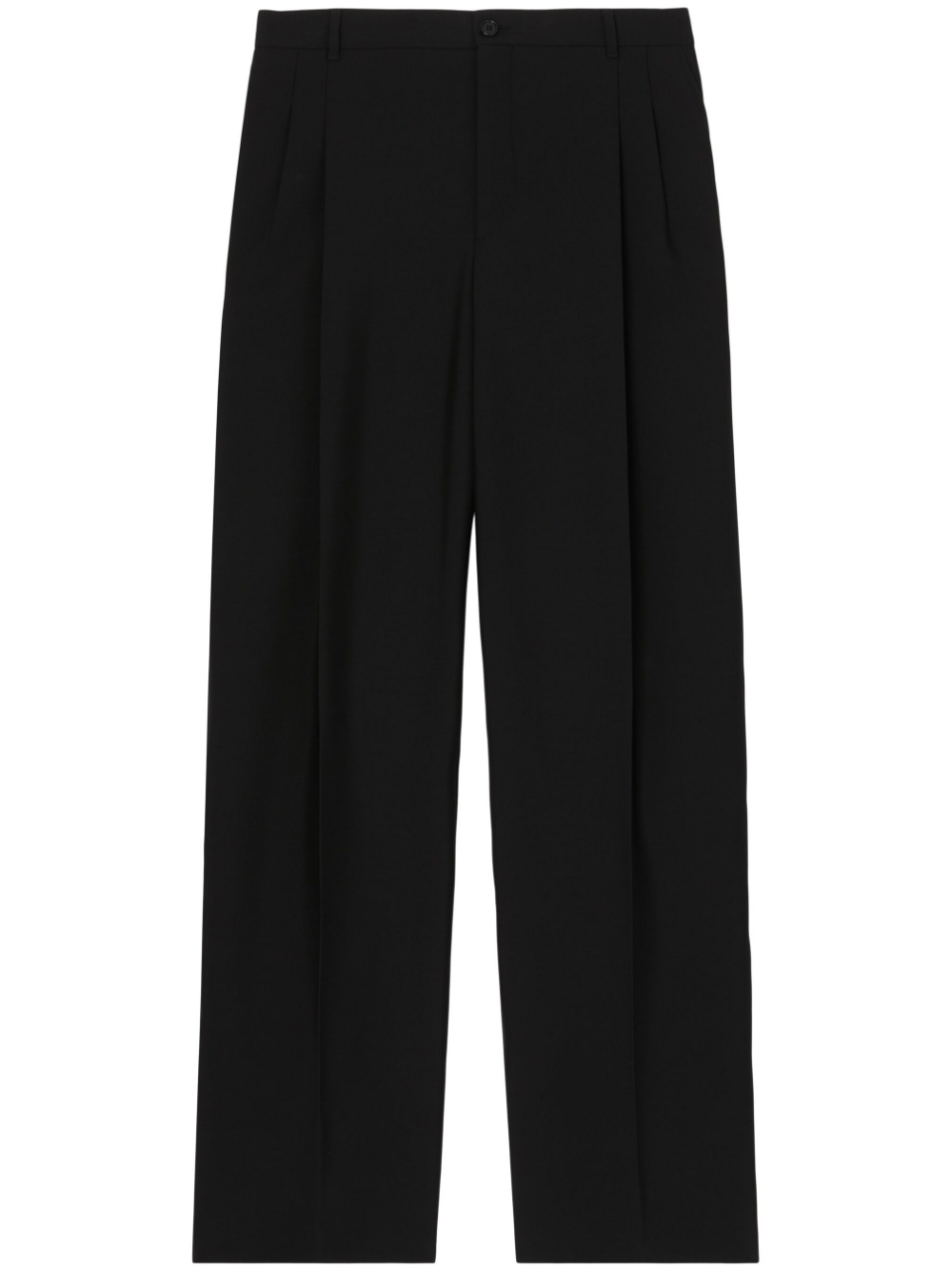 Tailored woo trousers - Black