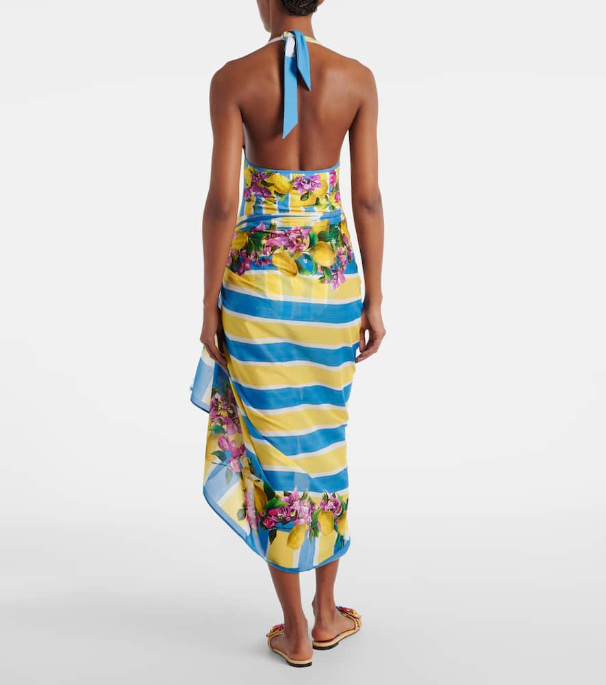 Floral cotton cover-up