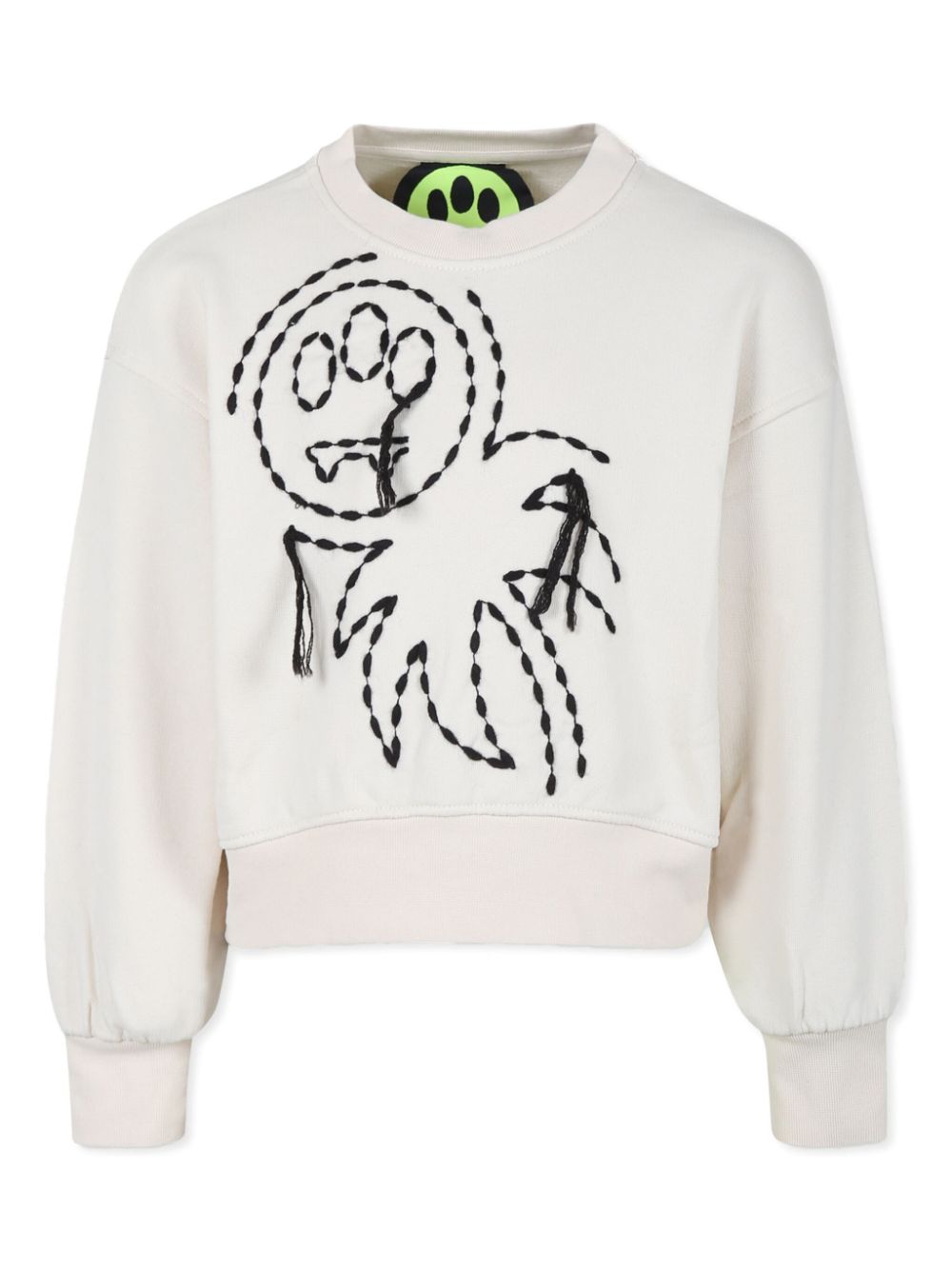 Logo-embroidered sweatshirt - Neutrals