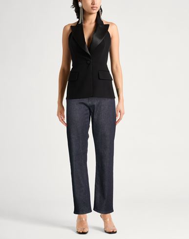 Woman Jeans Navy Size 12 Cotton, Cashmere, Elastane