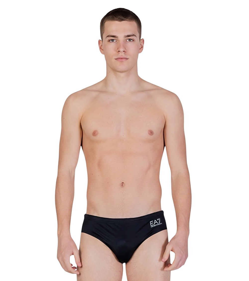 Black Solid Briefs