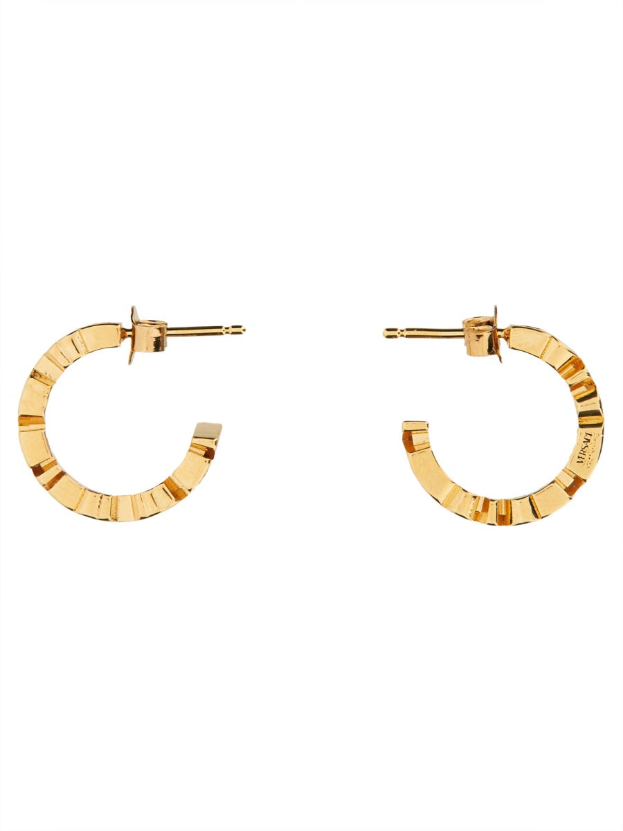 Versace Logo Hoop Earring