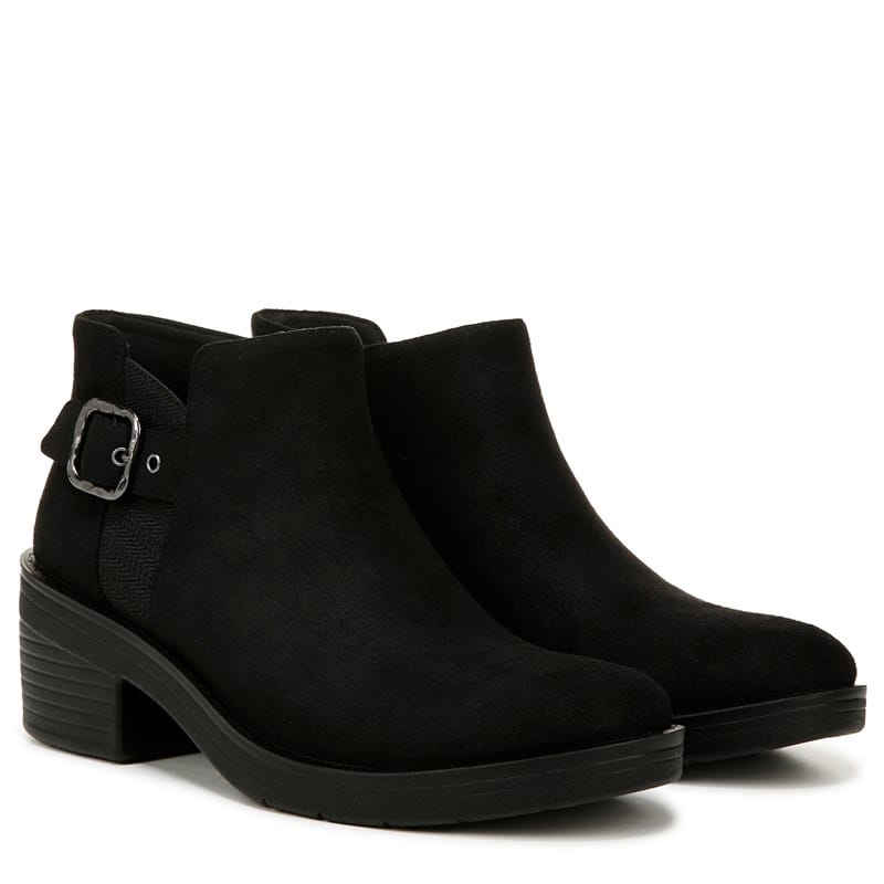 Women's Oasis Ankle Booties (Black Stretch Fabric)
