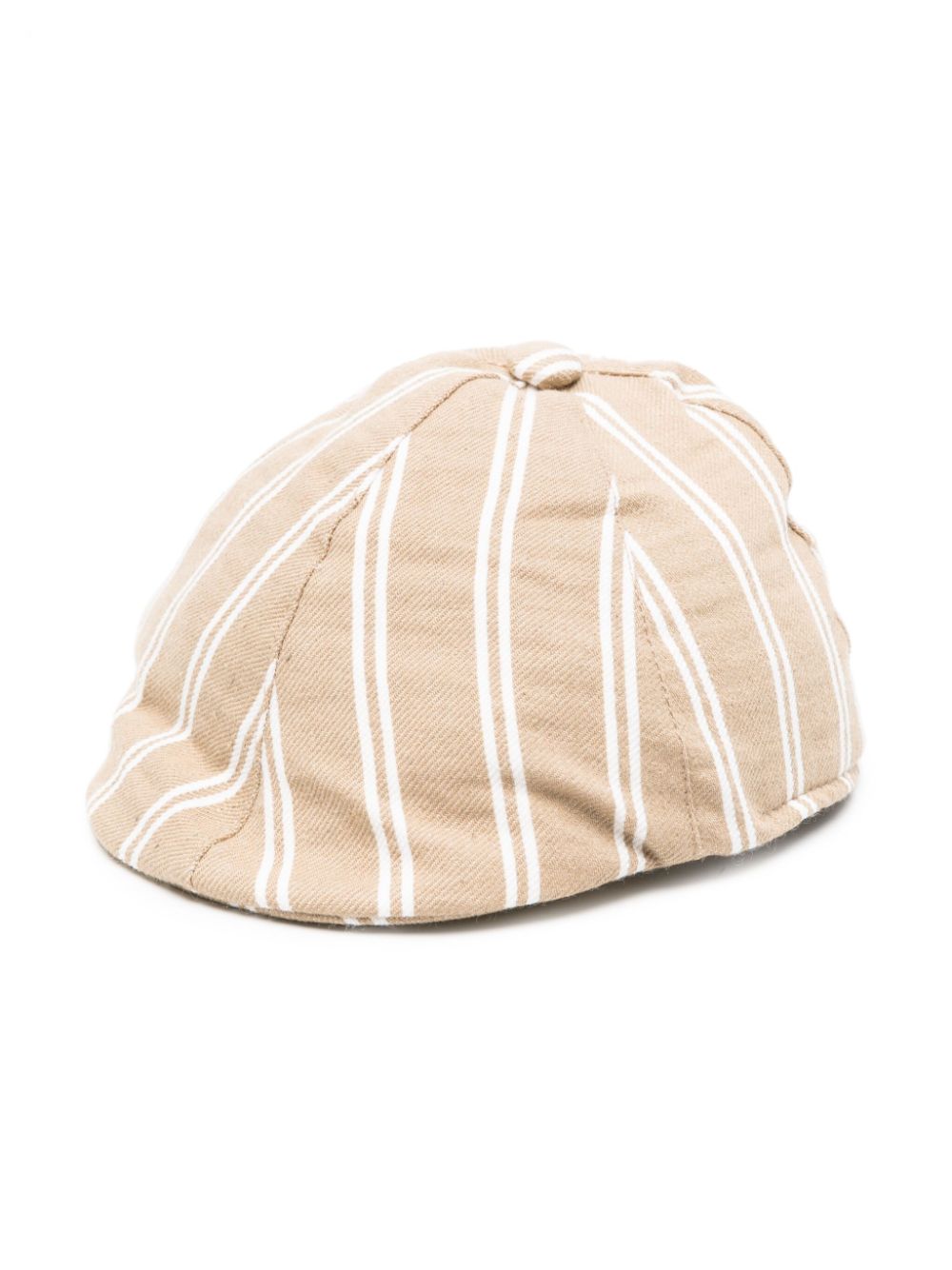 Peaked striped beret - Neutrals