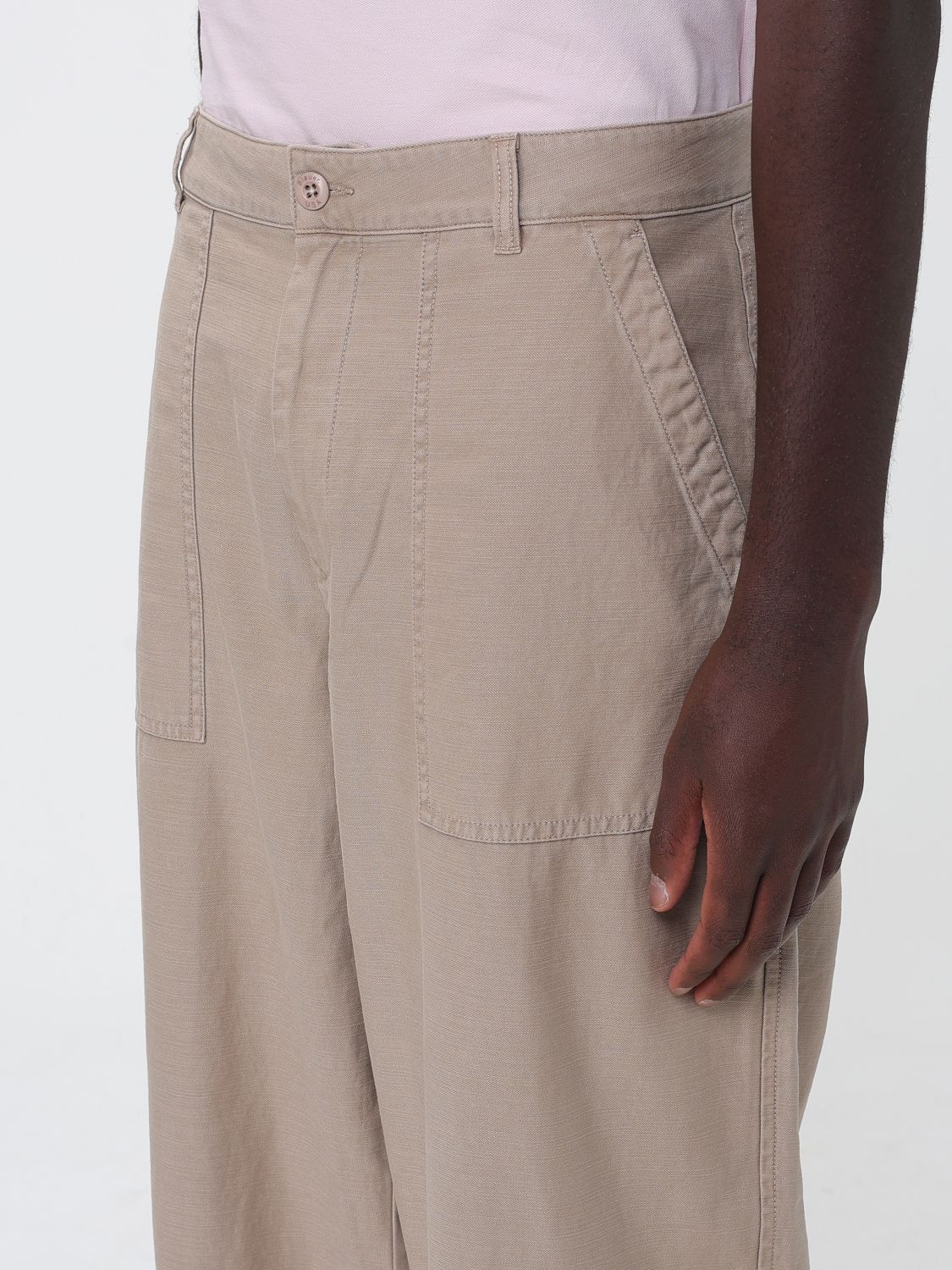 Pants Men color Beige