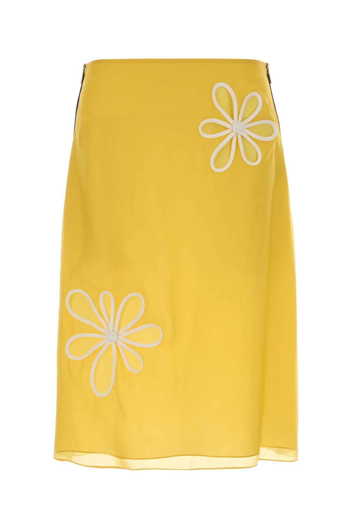 Silky Skirt — Yellow