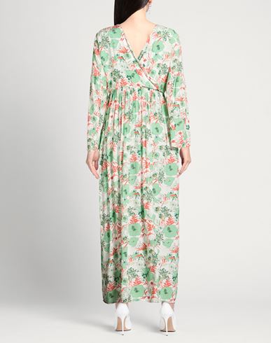Woman Maxi dress Light green Size 6 Viscose