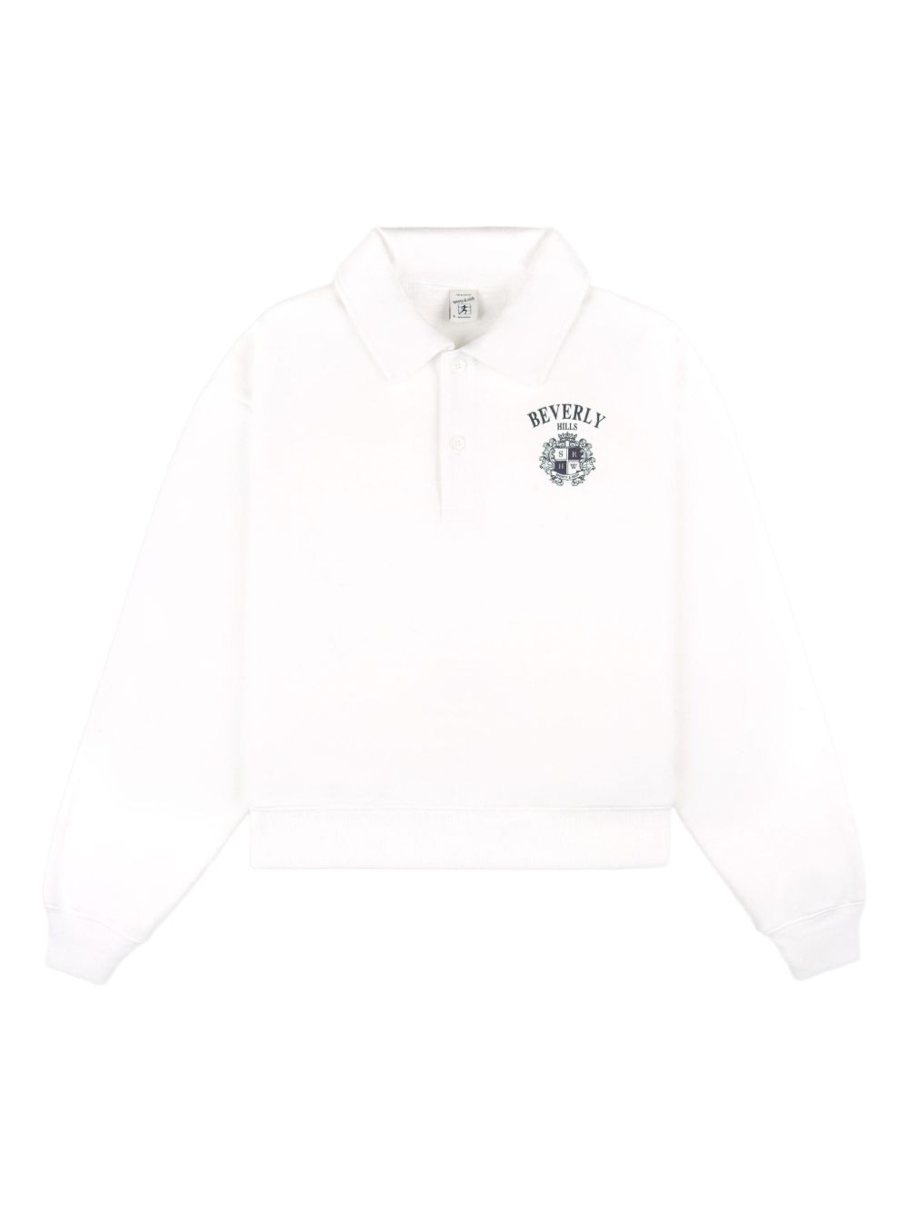Logo-print polo top - White