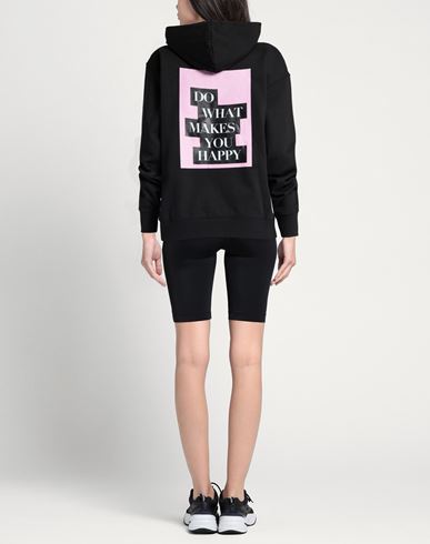 Woman Sweatshirt Black Size S Cotton